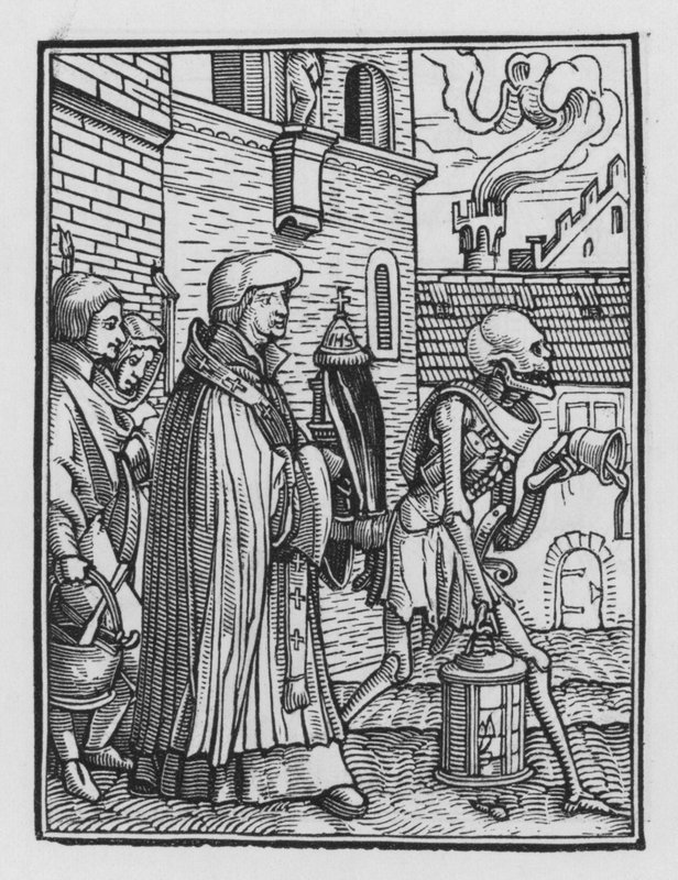 Holbein haláltánca: A pap alkotó: Hans after Holbein the Younger