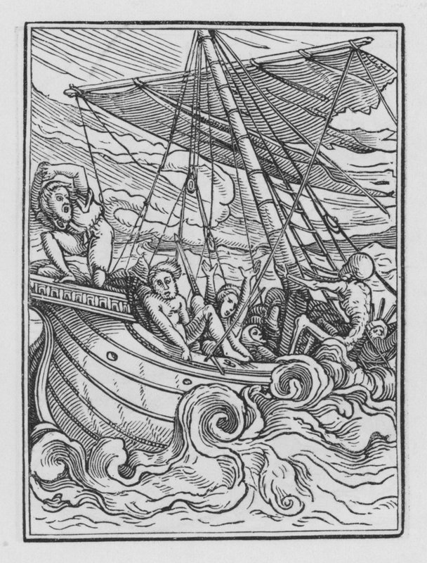 Holbein haláltánca: A hajó viharban alkotó: Hans after Holbein the Younger