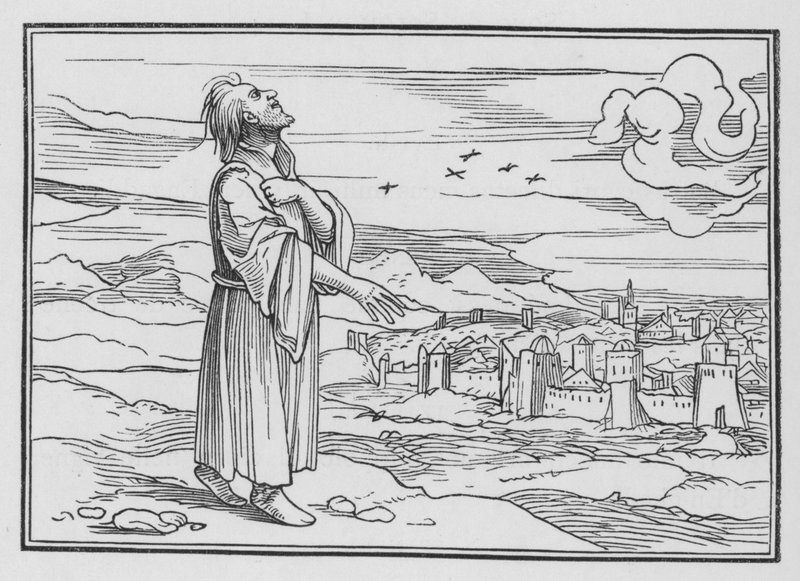 Ésaiás panaszkodott Júda lázadása miatt, Ézsaiás I, 4 alkotó: Hans after Holbein the Younger