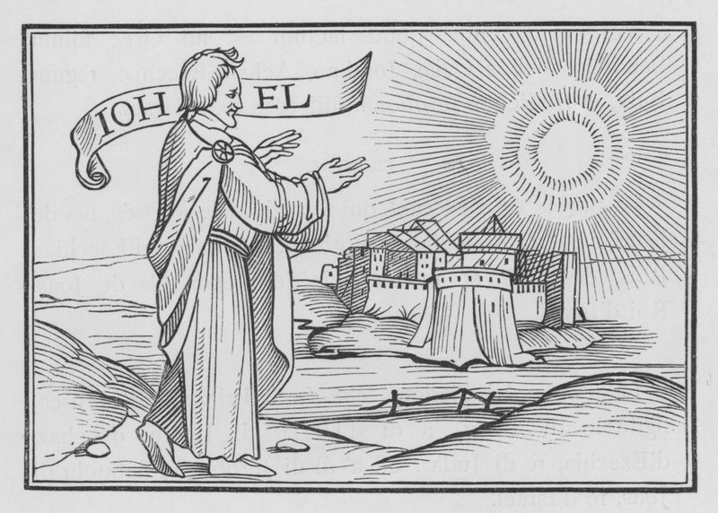 Joel megjövendöli Jeruzsálem pusztulását, I. Joel, 14 alkotó: Hans after Holbein the Younger