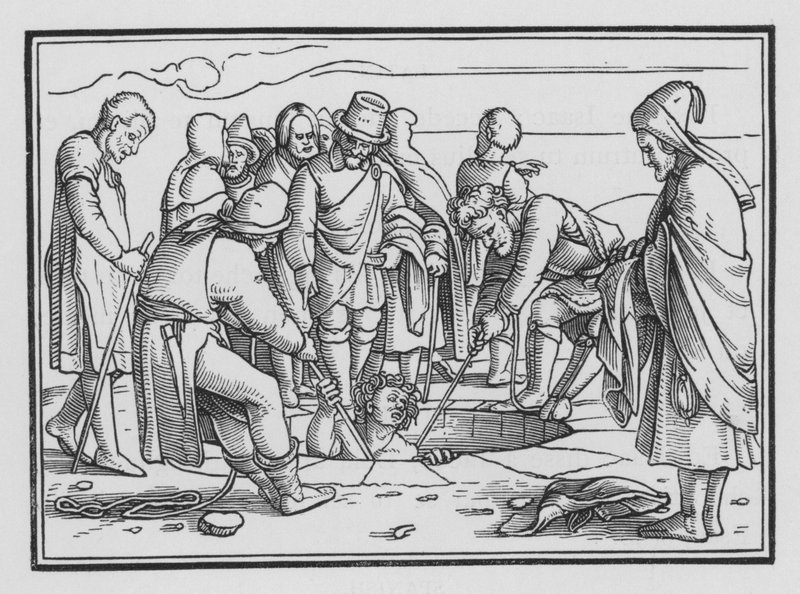 József gödörbe vetve, 1Mózes XXXVII, 28 alkotó: Hans after Holbein the Younger