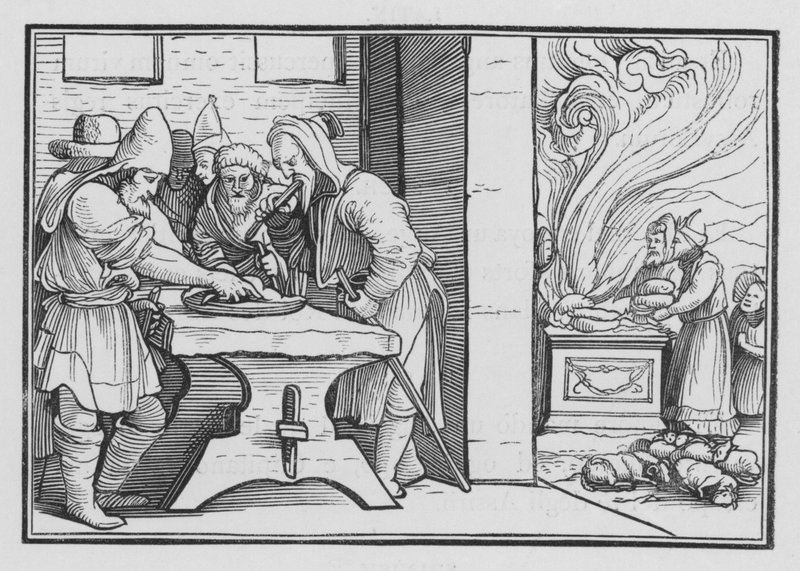 Jósiás ünnepélyes húsvéti ünnepet ír elő, 2. Krónika XXXV, 1. alkotó: Hans after Holbein the Younger