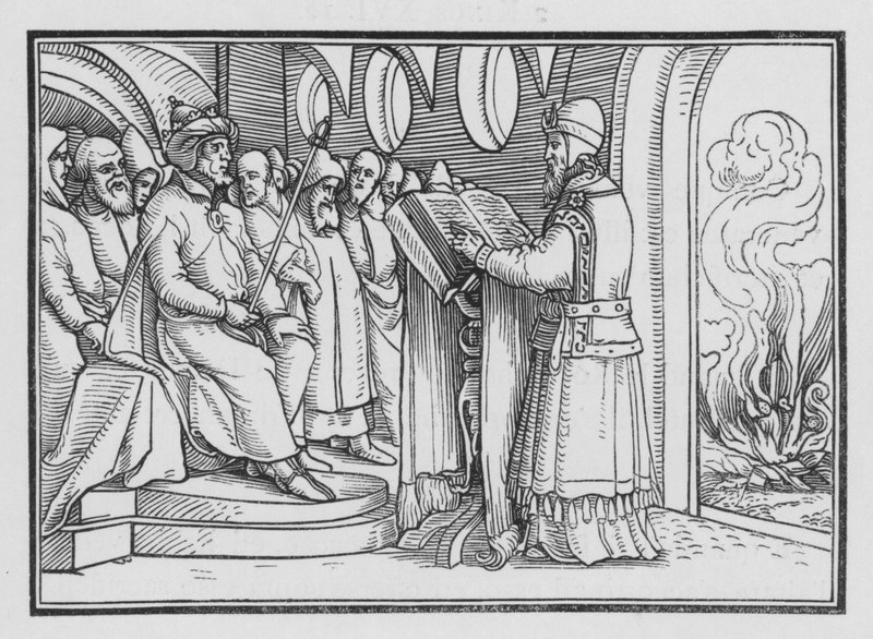 Jósiás elpusztítja a bálványimádást, 2. Királyok XXIII, 2 alkotó: Hans after Holbein the Younger