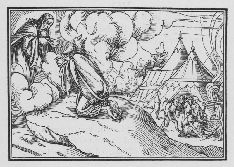 Mózes felszenteli Áront és fiait, VIII. Leviticus, 1-3 alkotó: Hans after Holbein the Younger