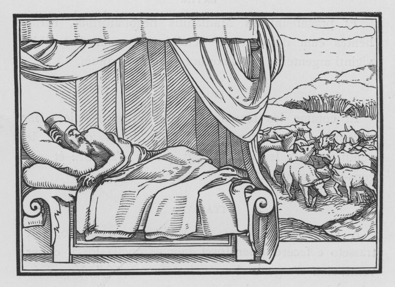 Pharaohs Two Dreams, Genesis, XLI, 8 alkotó: Hans after Holbein the Younger