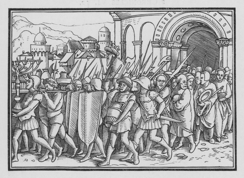 Shishak Spoileth Jerusalem, 2 Chronicles XII, 9 alkotó: Hans after Holbein the Younger