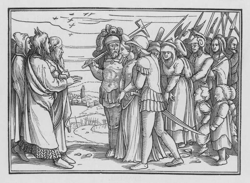 A midiániták elkényeztettek, és Bálám megölték, XXXI. szám, 9 alkotó: Hans after Holbein the Younger