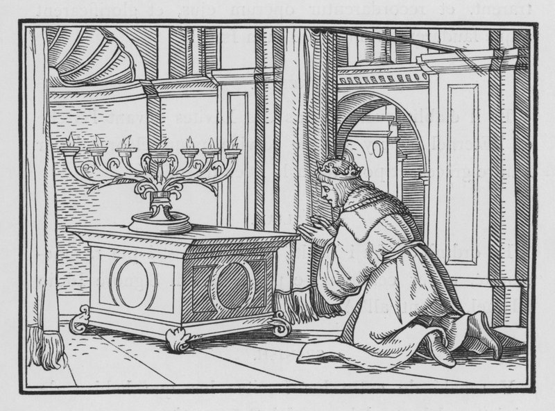 Salamon ünnepi áldozata Gibeonban, 2 Krónika I., 6 alkotó: Hans after Holbein the Younger