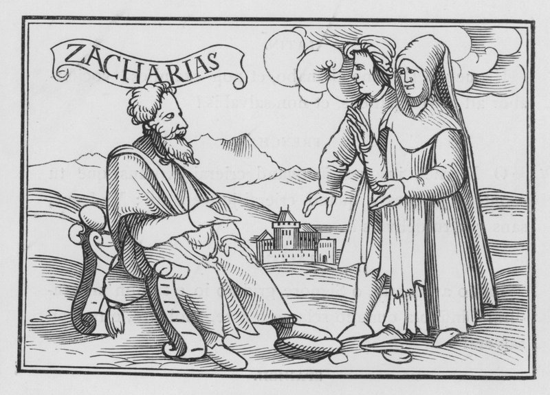 Zakariás bűnbánatra buzdít, Zakariás I, 3 alkotó: Hans after Holbein the Younger