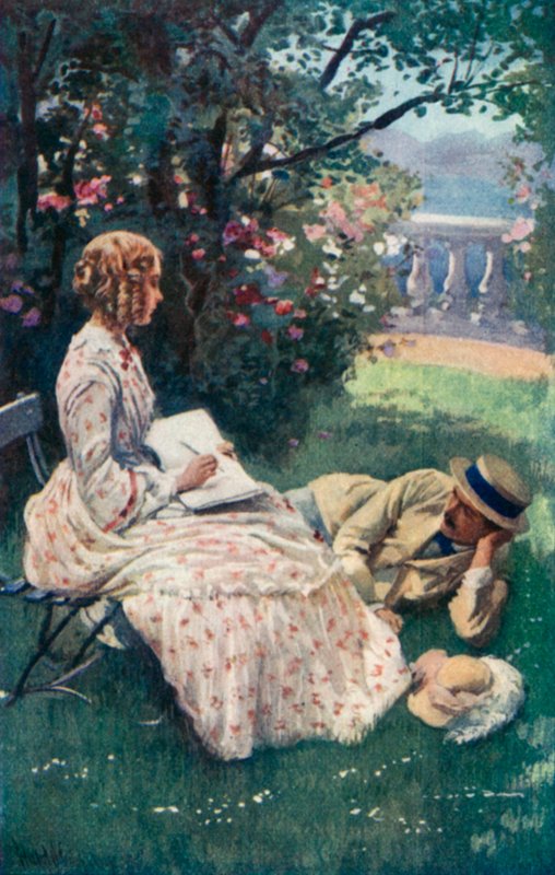 Illusztráció a jó feleségek számára, Louisa M Alcott alkotó: Harold Copping