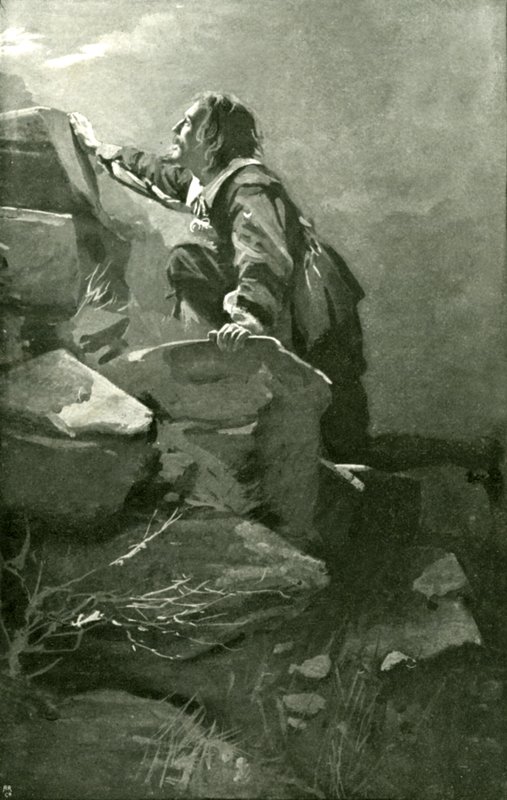 Christian hegymászás nehézségi foka (litho) alkotó: Harold Copping