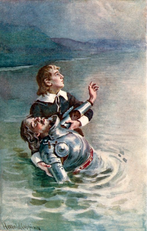 Átkelés a folyón alkotó: Harold Copping