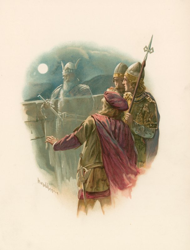 Hamlet és apja szelleme alkotó: Harold Copping
