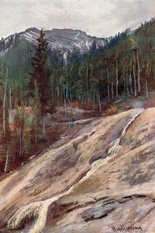 Forró kénes forrás, Banff alkotó: Harold Copping