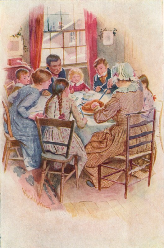Illusztráció Charles Dickens karácsonyi énekéhez alkotó: Harold Copping