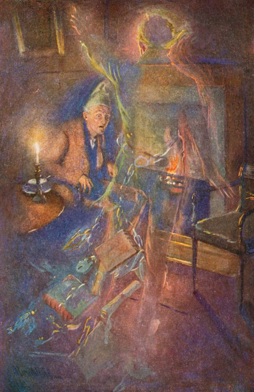 Illusztráció Charles Dickens karácsonyi énekéhez alkotó: Harold Copping