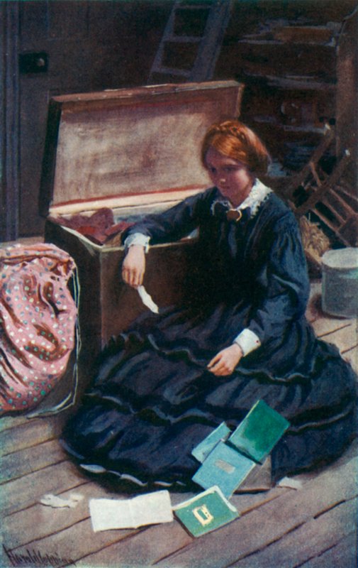 Illusztráció a jó feleségek számára, Louisa M Alcott alkotó: Harold Copping