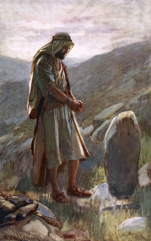Jákob fogadalma alkotó: Harold Copping