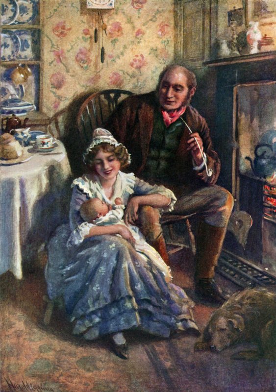 John és Dot Peerybingle (színes litó) alkotó: Harold Copping