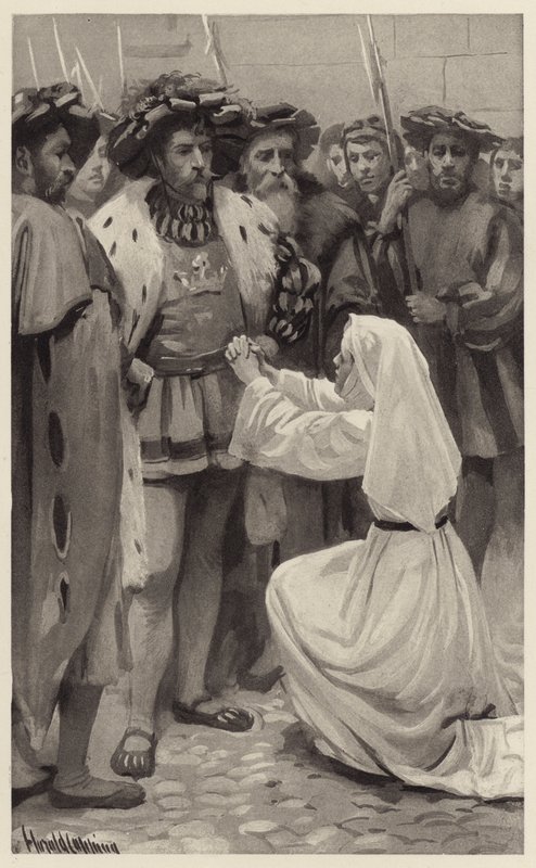 Igazságszolgáltatás, Legnagyobb Királyi Herceg! alkotó: Harold Copping
