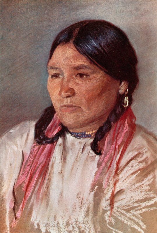 Naomi, Paul felesége, egy feketeláb indián alkotó: Harold Copping