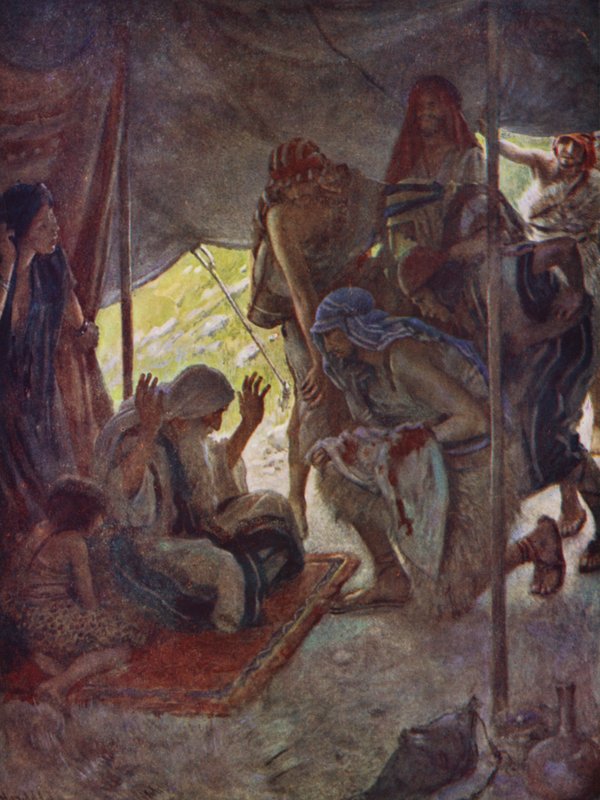 Ószövetség: József kabátja (színes litográfia) alkotó: Harold Copping