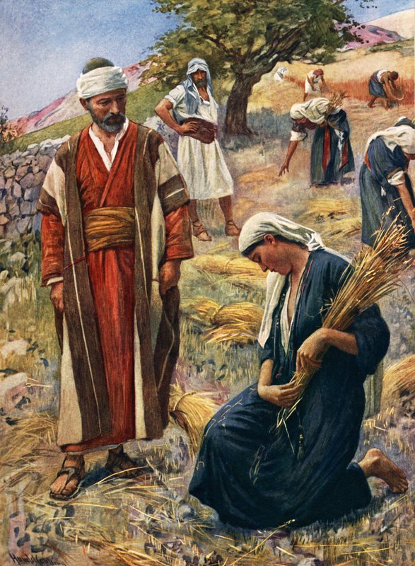 Ruth (színes litó) alkotó: Harold Copping
