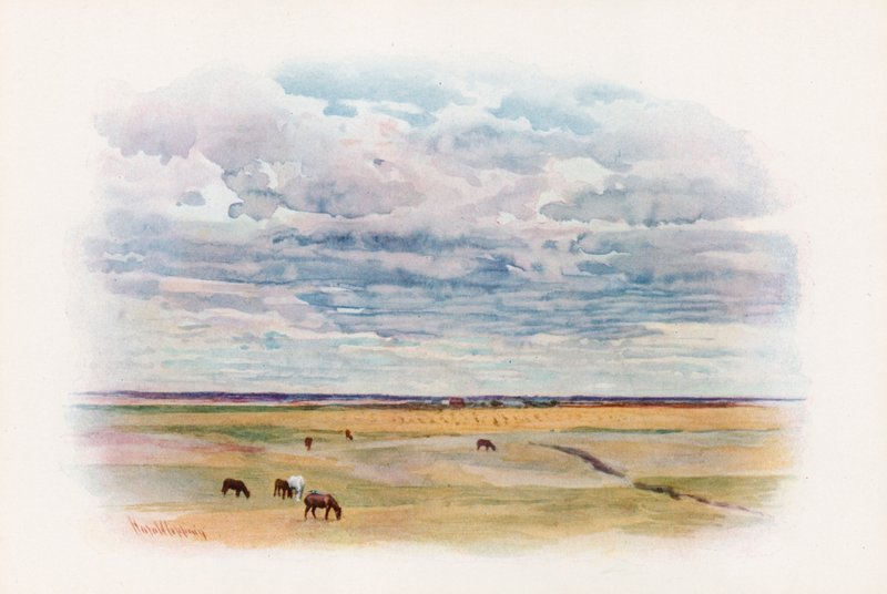 A préri Elstowban, Saskatchewan államban alkotó: Harold Copping