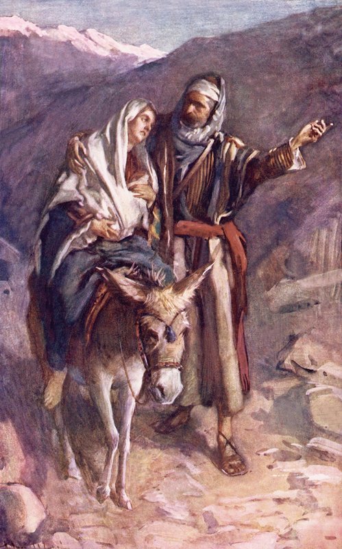 Repülés Egyiptomba alkotó: Harold Copping
