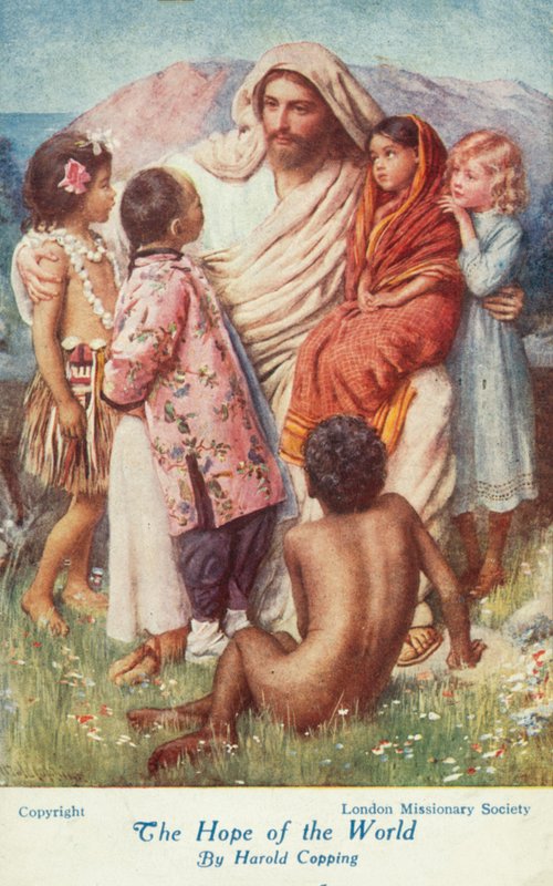 A világ reménye (színes litográfia) alkotó: Harold Copping