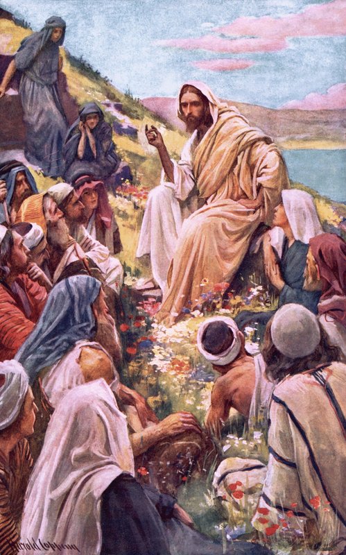 A prédikáció a hegyről alkotó: Harold Copping