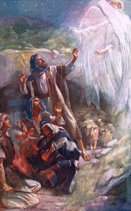 A betlehemi pásztorok alkotó: Harold Copping