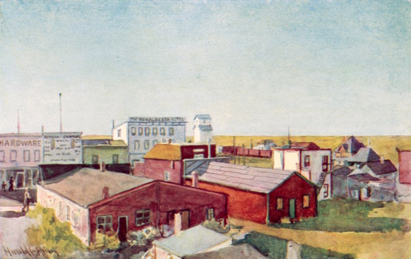 Hogy néz ki egy préri város, Lloydminster egy szeglete alkotó: Harold Copping