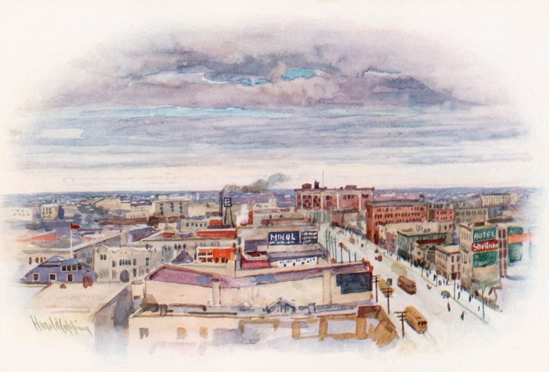 Winnipeg, az Union Bank épületeiből alkotó: Harold Copping