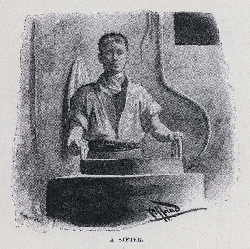 Egy szita (f/w fotó) alkotó: Harold Hume Piffard