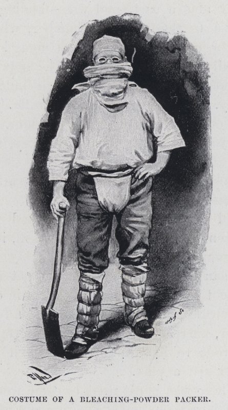 Fehérítő-por csomagoló jelmez (f/w fotó) alkotó: Harold Hume Piffard