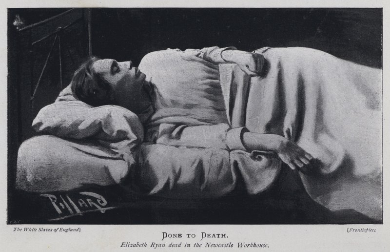 Halálra kész, Elizabeth Ryan meghalt a Newcastle Workhouse-ban (f/w fotó) alkotó: Harold Hume Piffard