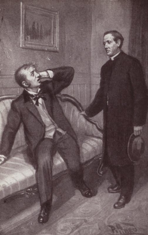 Illusztráció: Charles Dickens Edwin Drood rejtélyéhez (litho) alkotó: Harold Hume Piffard
