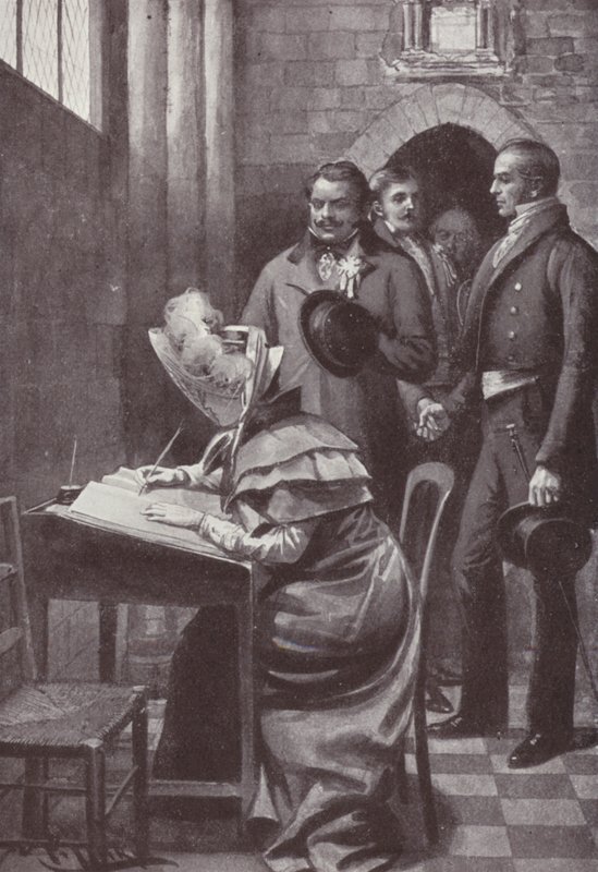 Illusztráció a Vanity Fairhez, William Makepeace Thackeray (litho) alkotó: Harold Hume Piffard