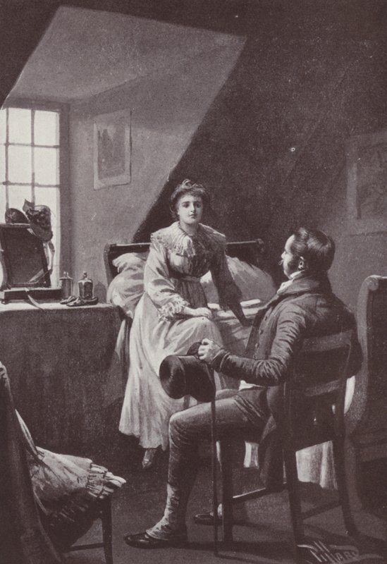 Illusztráció a Vanity Fairhez, William Makepeace Thackeray (litho) alkotó: Harold Hume Piffard