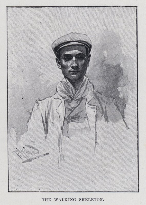 A sétáló csontváz (f/w fotó) alkotó: Harold Hume Piffard