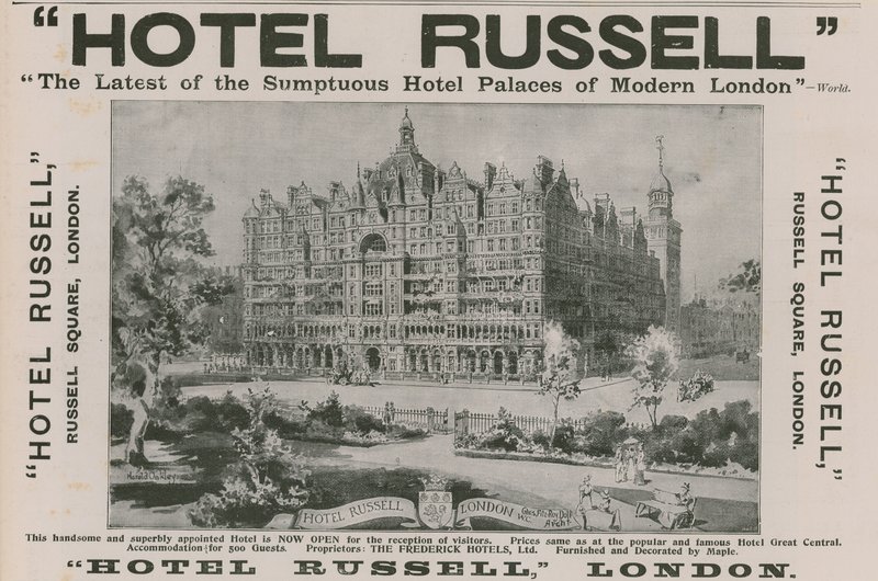 Hotel Russell, Russell Square, London alkotó: Harold Oakley