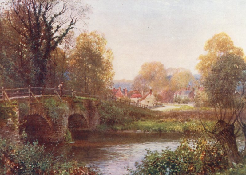Eashing, Godalming közelében (színes litográfia) alkotó: Harold Sutton Palmer