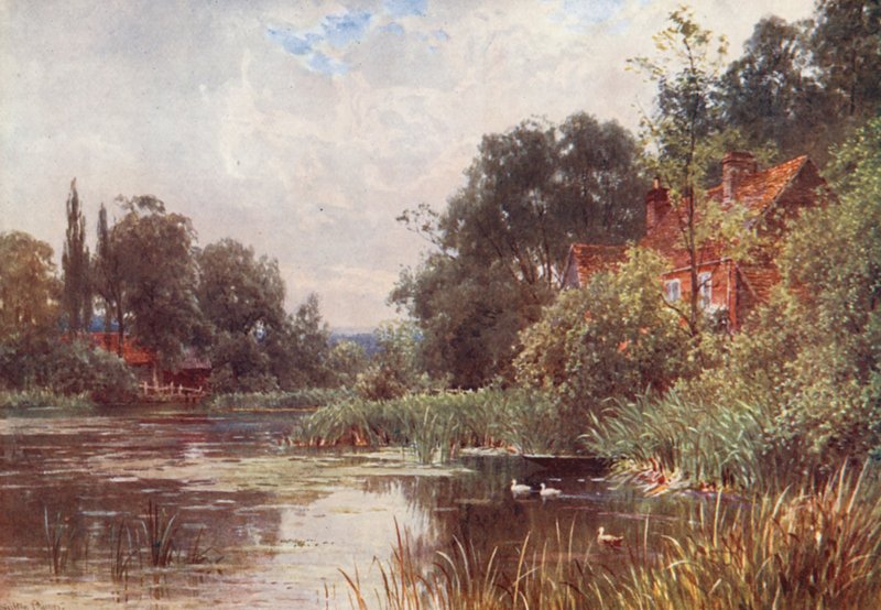 Flanchford Mill (színes litográfia) alkotó: Harold Sutton Palmer
