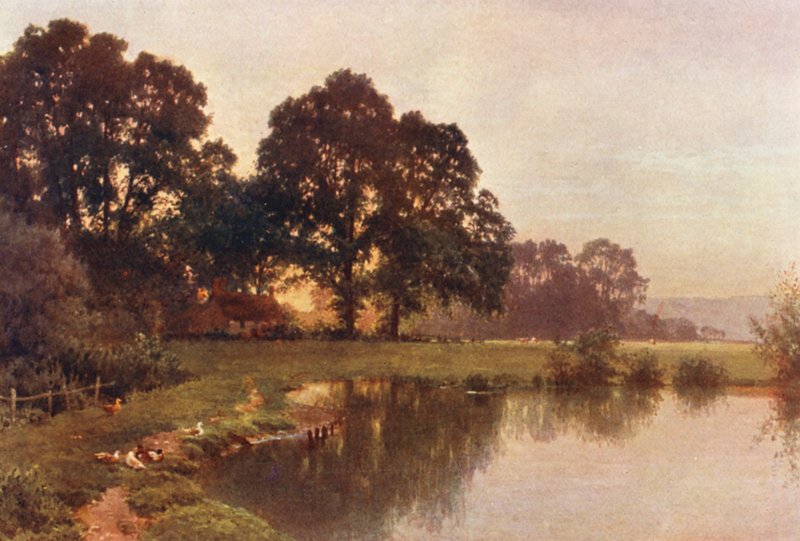 Wonersh közelében (színes litográfia) alkotó: Harold Sutton Palmer
