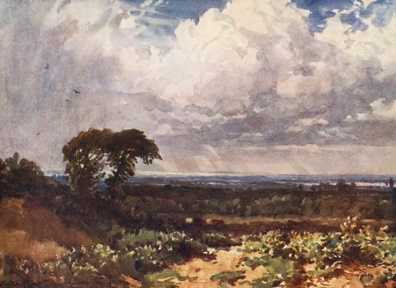 A felhő (színes litográfia) alkotó: Harold Sutton Palmer
