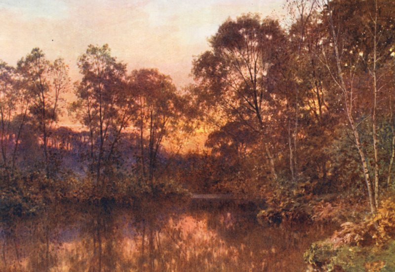 The Last Glow (színes litográfia) alkotó: Harold Sutton Palmer