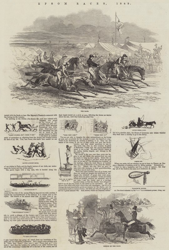 Epsom Races, 1849 alkotó: Harrison William Weir