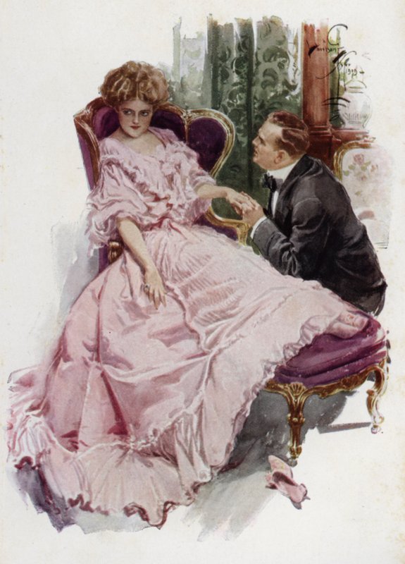 Illusztráció: Amikor egy férfi megházasodik, Mary Roberts Rinehart (színes litó) alkotó: Harrison Fisher