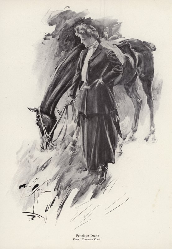 Penelope Drake karaktere a Gyáva udvar című regényből, George Barr McCutcheontól (lithó) alkotó: Harrison Fisher